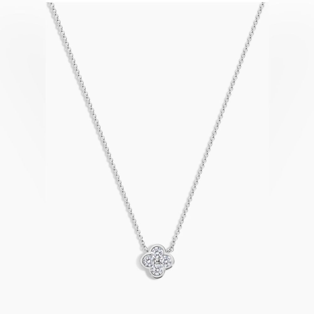 NWT Electric Picks Dazzling Silver Camilla Necklace with Charm Pendant